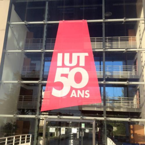 Pose microperforés sur verrière IUT de Rouen