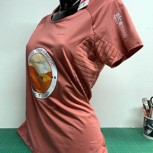 Marquage transfert numérique quadri sur TS polyester