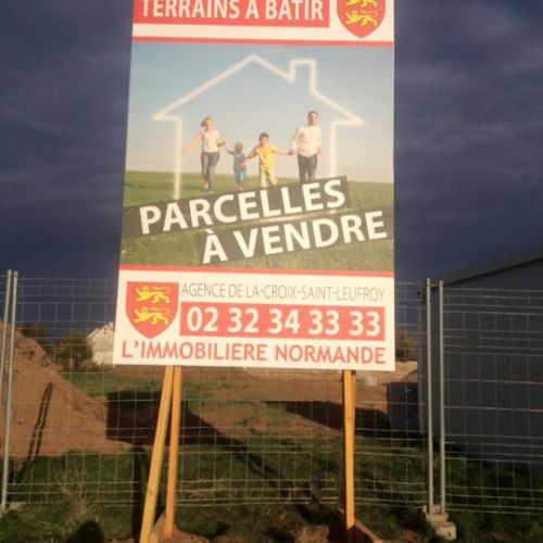 Panneau 4m x 2m50 pour projet immobilier